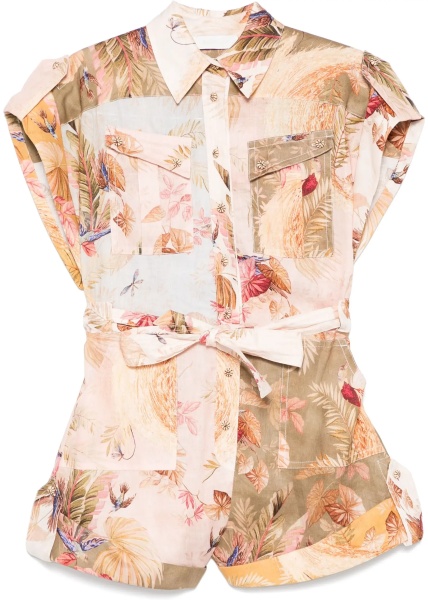 Salopete Short Overalls With "Ascension" Lapels