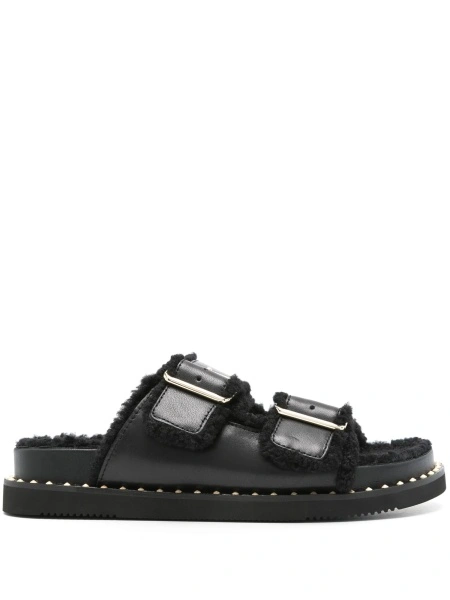 Sandale ASH negre din piele