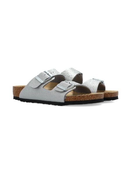 Sandale Birkenstock argintii din acetat de polietilen vinil (peva)