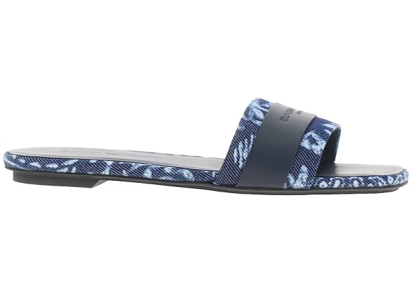 Sandale Canvas slides with jacquard Bandana motif