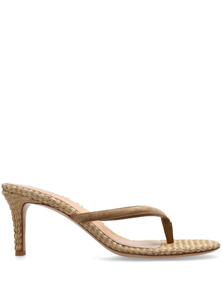 Sandale Gianvito Rossi maro din rafie