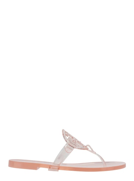 Sandale Pink Thong Sandals with Miller Logo Plate in TPU for Women