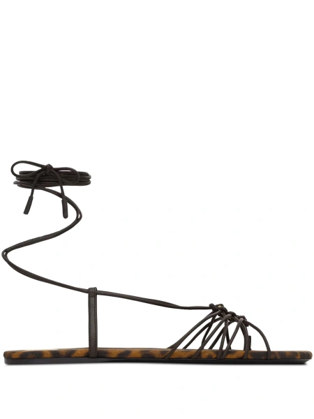 Sandale Saint Laurent maro din piele