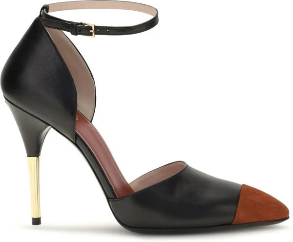 Sandale Sinead D’Orsay kid leather and suede Pumps