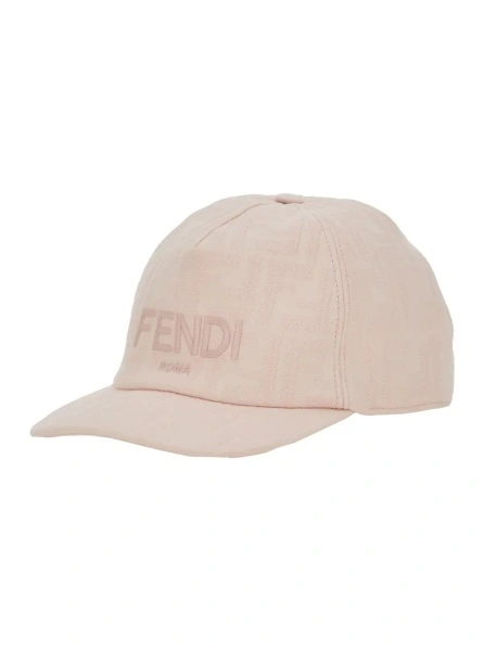 Sapca Fendi roz din bumbac