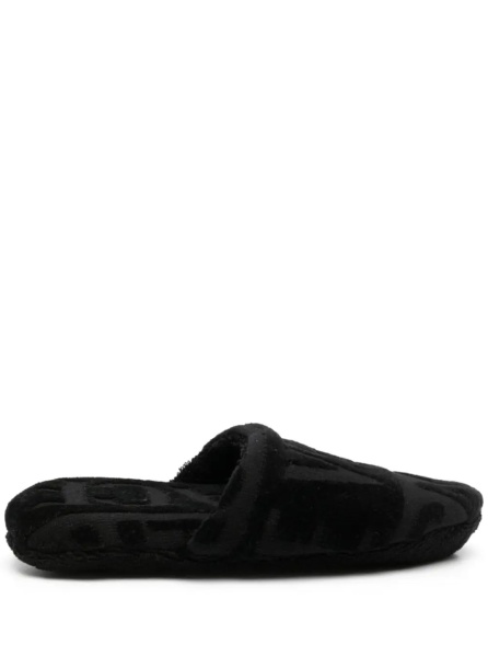 Slapi BATH SLIPPERS THE VERSACE with Ecoleather fabric and black color unisex