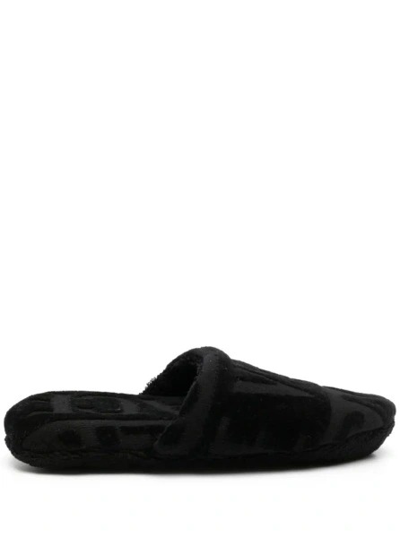 Slapi BATH SLIPPERS THE VERSACE with Ecoleather fabric and black color unisex