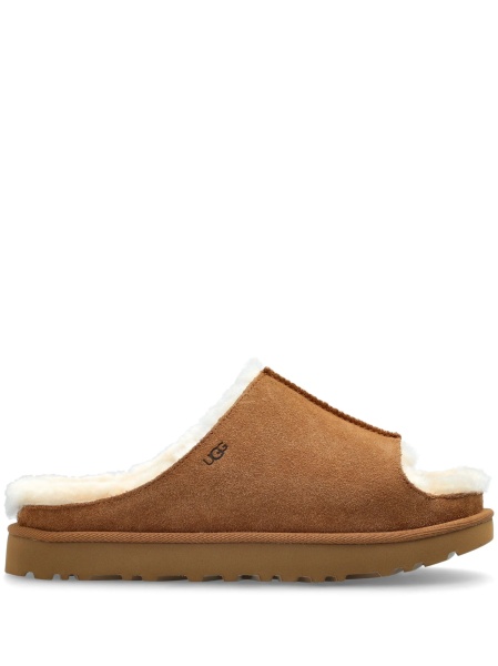 Slapi UGG maro din piele intoarsa