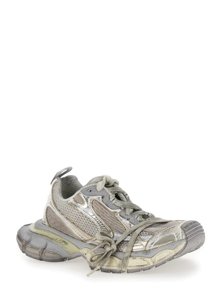 Sneakers '3XL' Metallic Low Top Sneakers with Logo Detail in Tech Fabric Woman