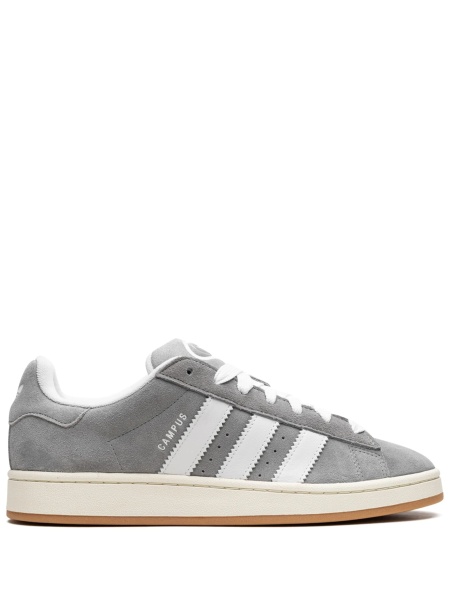 Sneakers adidas Originals gri din piele intoarsa