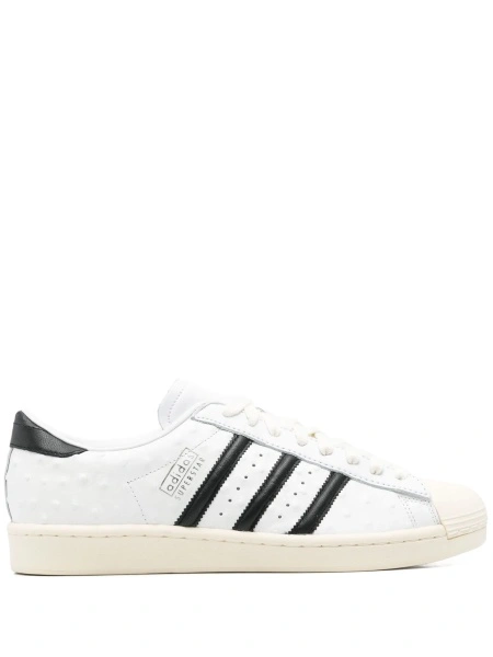 Sneakers adidas Originals superstar albi din piele si cauciuc