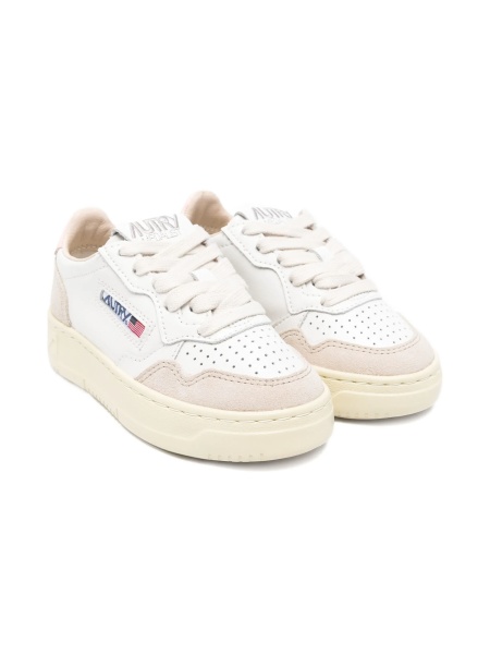 Sneakers AUTRY albi din piele si piele intoarsa