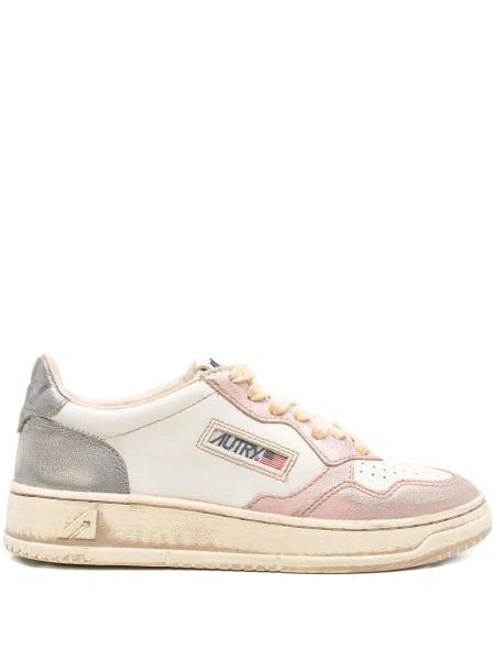 Sneakers AUTRY albi din piele