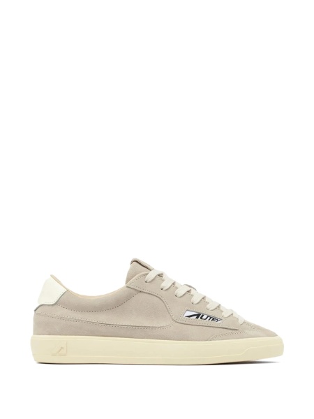 Sneakers AUTRY neutri din piele intoarsa si piele