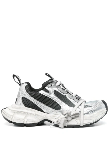 Sneakers Balenciaga 3XL argintii din poliuretan si material textil
