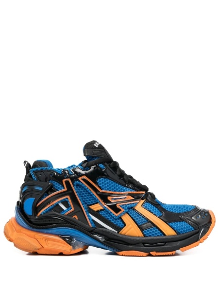 Sneakers Balenciaga Runner albastri din material textil si poliuretan