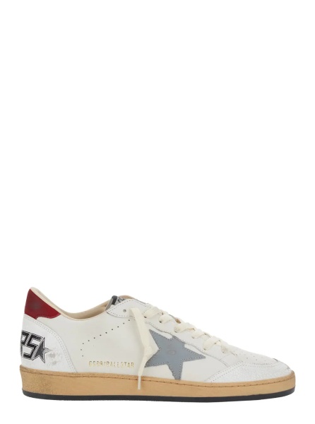 Sneakers 'Ball Star' White Low Sneakers In Leather and Suede for Men
