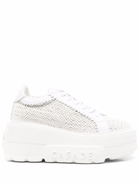 Sneakers Casadei albi din piele