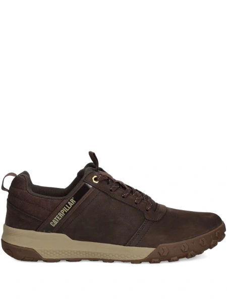 Sneakers Caterpillar maro din piele si piele intoarsa