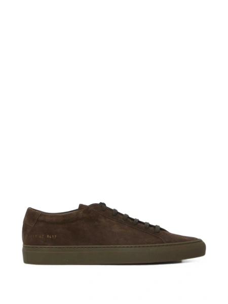 Sneakers Common Projects achilles maro din piele intoarsa