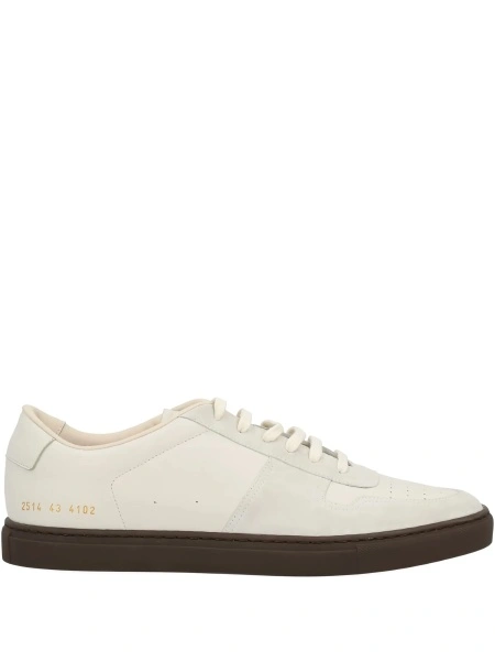 Sneakers Common Projects neutri din piele intoarsa si piele