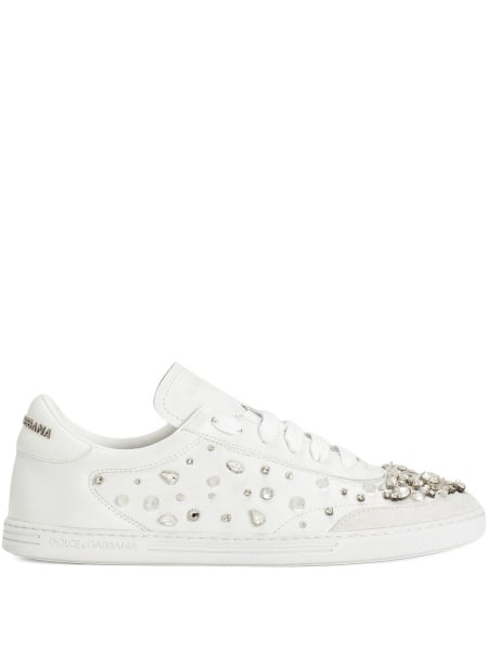 Sneakers Dolce & Gabbana albi din piele