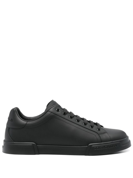 Sneakers Dolce & Gabbana negri din piele