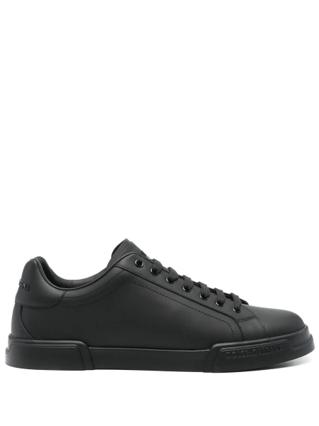 Sneakers Dolce & Gabbana negri din piele