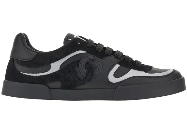 Sneakers Dolce & Gabbana 'Portofino' negri din piele