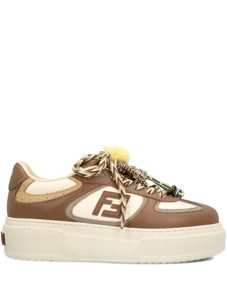 Sneakers Fendi maro din piele