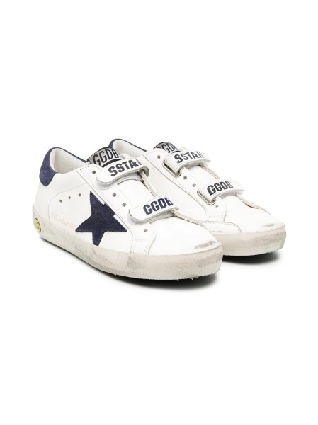 Sneakers Golden Goose albi din piele