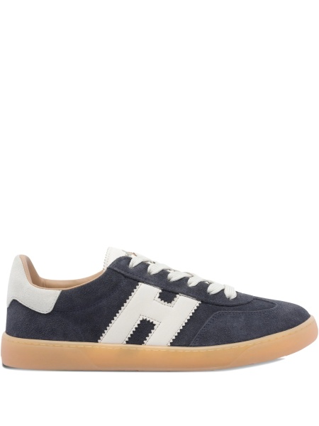 Sneakers Hogan albastri din piele intoarsa