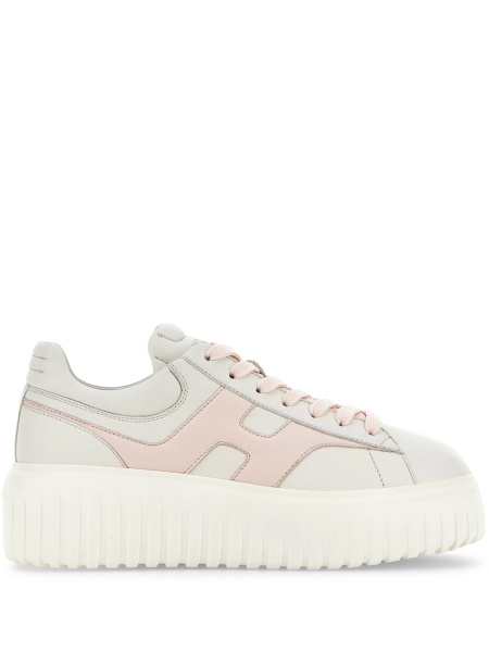 Sneakers Hogan albi din piele