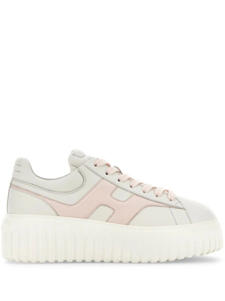 Sneakers Hogan albi din piele