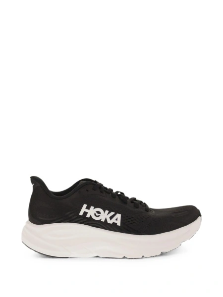Sneakers Hoka One One negri din material tehnic