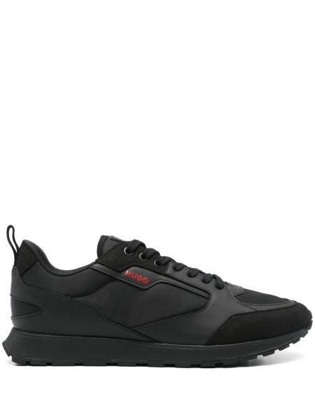 Sneakers Hugo Boss negri din poliuretan si nylon
