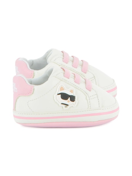 Sneakers Karl Lagerfeld albi din piele eco