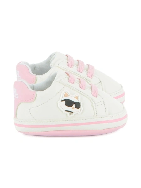 Sneakers Karl Lagerfeld albi din piele eco