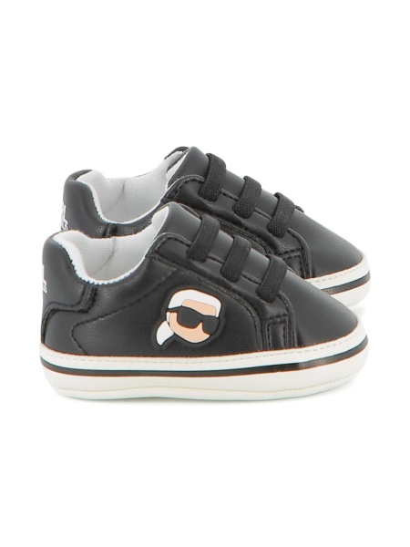 Sneakers Karl Lagerfeld negri din piele eco