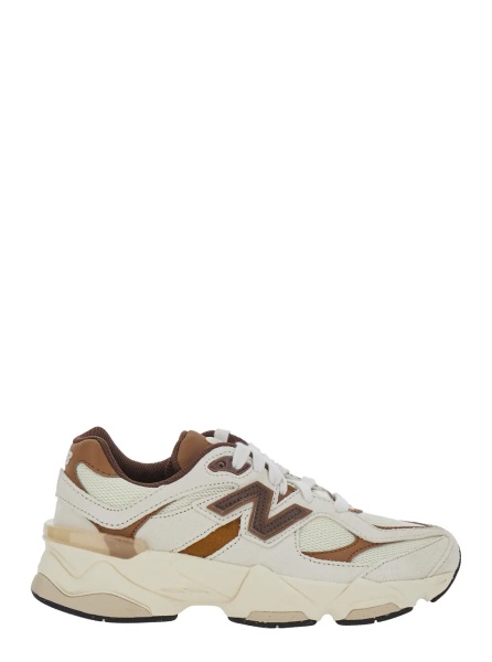 Sneakers Kids Lifestyle BREAKFAST TEA and ANGORA Leather and Tech Fabric Beige Shoes for Girl
