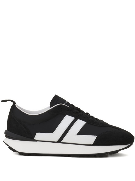Sneakers Lanvin negri din poliamida si bos taurus
