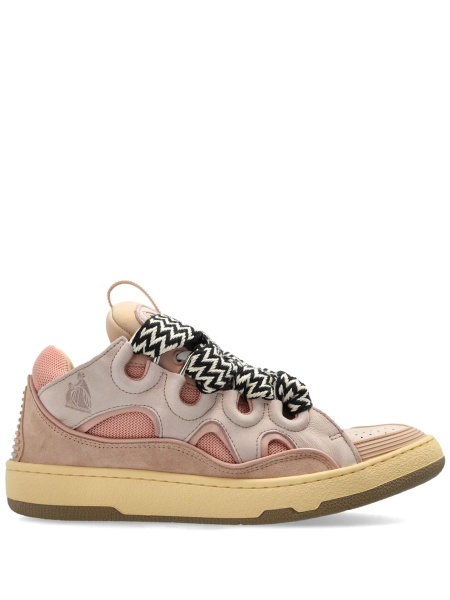 Sneakers Lanvin roz din polyester si piele