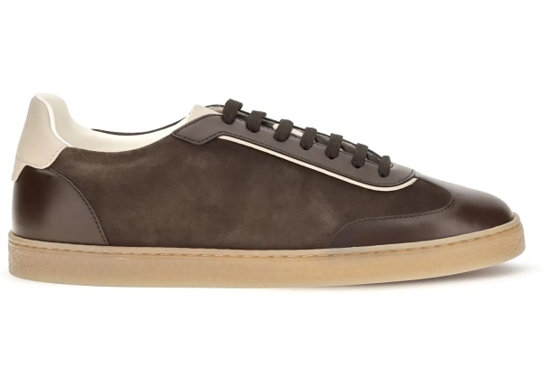 Sneakers Leather Sneakers with suede details