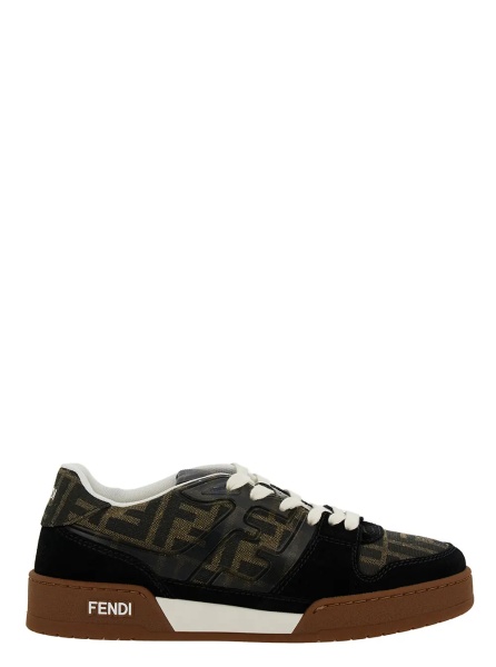 Sneakers Low Top Sneakers 'Fendi Match' with Multicolor Leather FF Application for Women