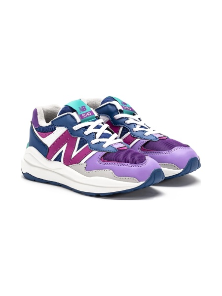 Sneakers New Balance violet din piele eco