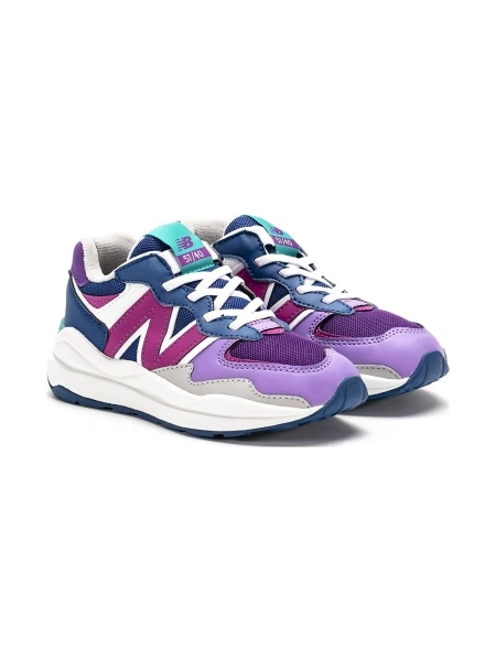 Sneakers New Balance violet din piele eco