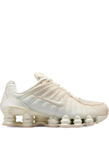 Sneakers Nike shox albi din material textil