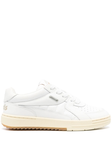 Sneakers Palm Angels University albi din piele