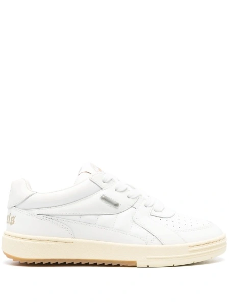 Sneakers Palm Angels University albi din piele