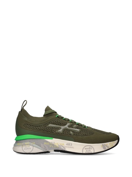 Sneakers Premiata verzi din nylon
